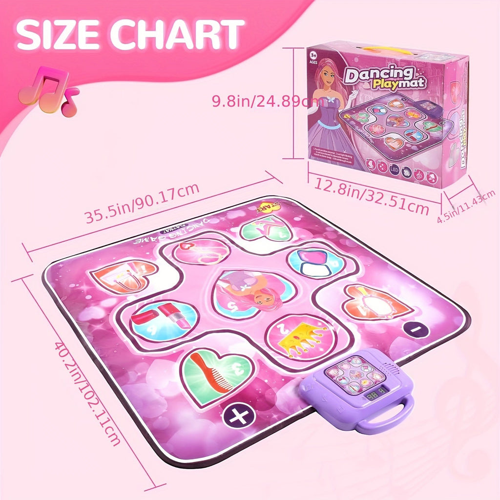 女の子向けスコア機能付きピンクのインタラクティブダンスマット