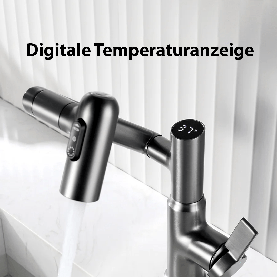 VertexFlow 360度回転式キッチン水栓 家庭料理向け