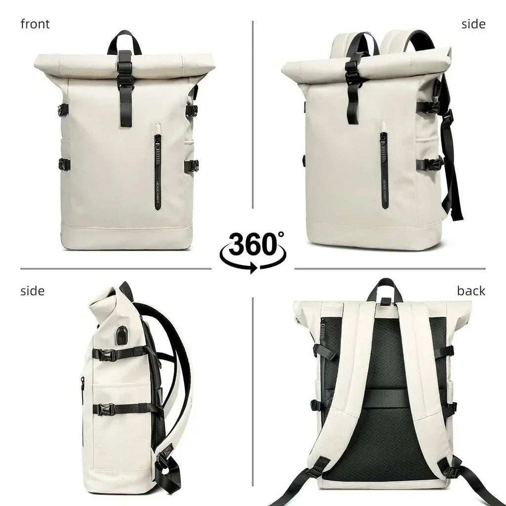 AeroTrail bővíthető rolltop hátizsák laptoprekesszel ingázóknak