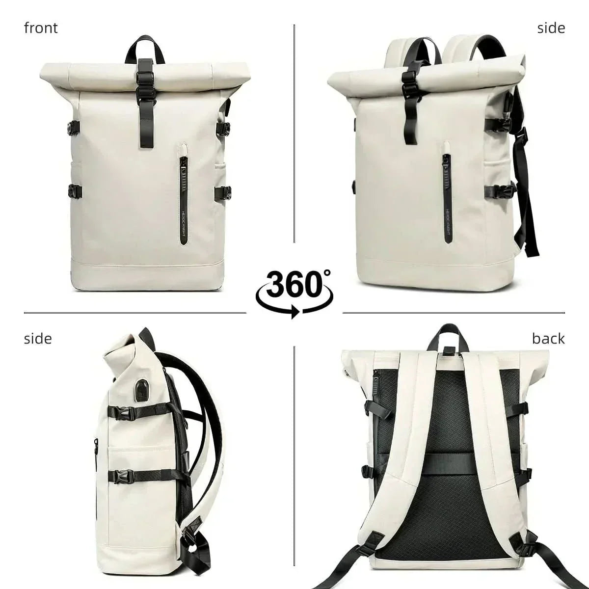 AeroTrail bővíthető rolltop hátizsák laptoprekesszel ingázóknak