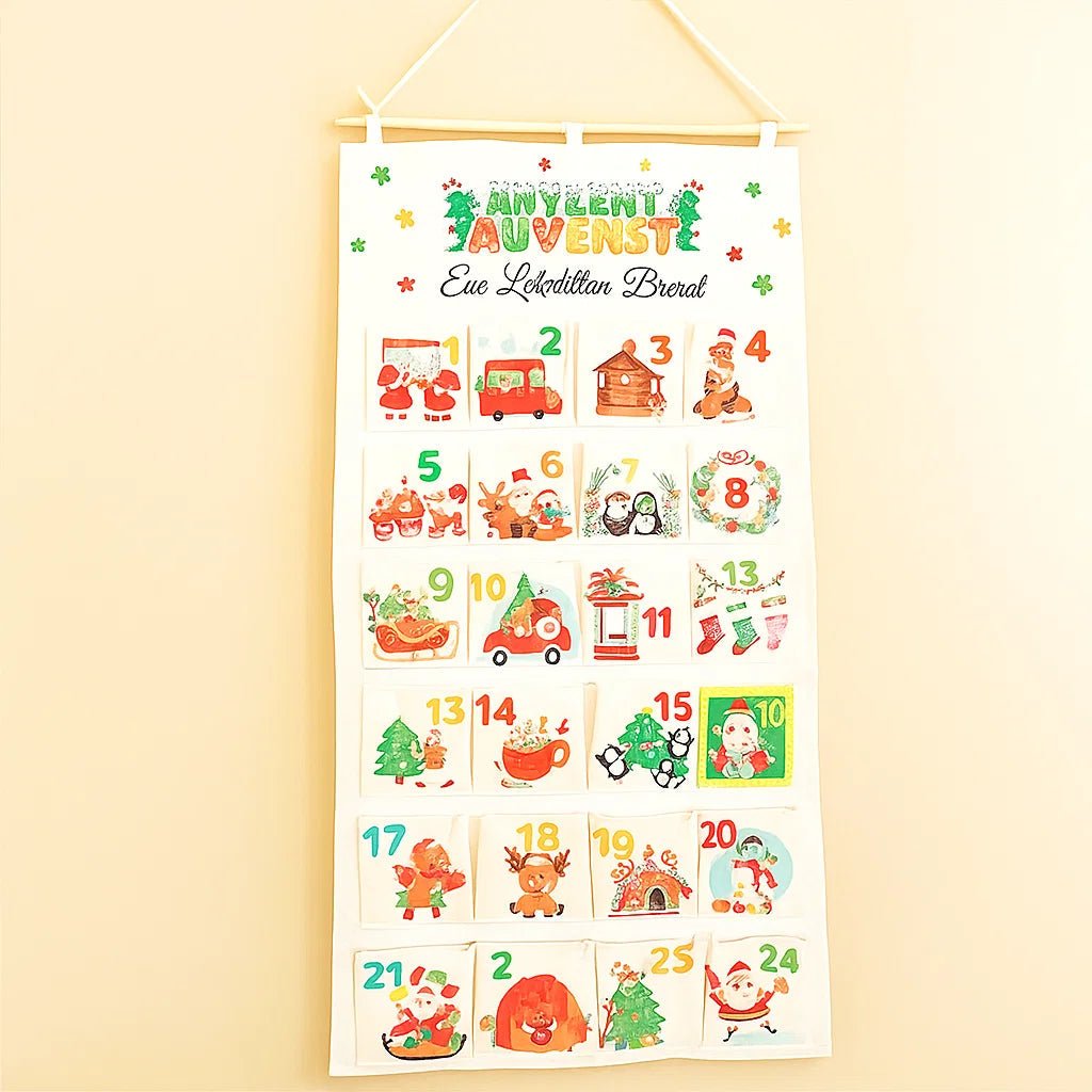 CraftNest Ünnepi DIY Textil Adventi Naptár 24 Zsebbel Családoknak