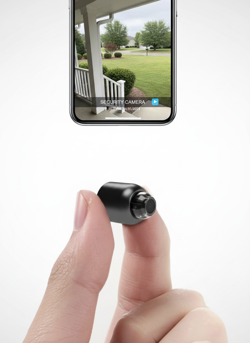 ミニWiFiカメラ2台セット 1080P 140度広角 ナイトビジョン 動体検知付き