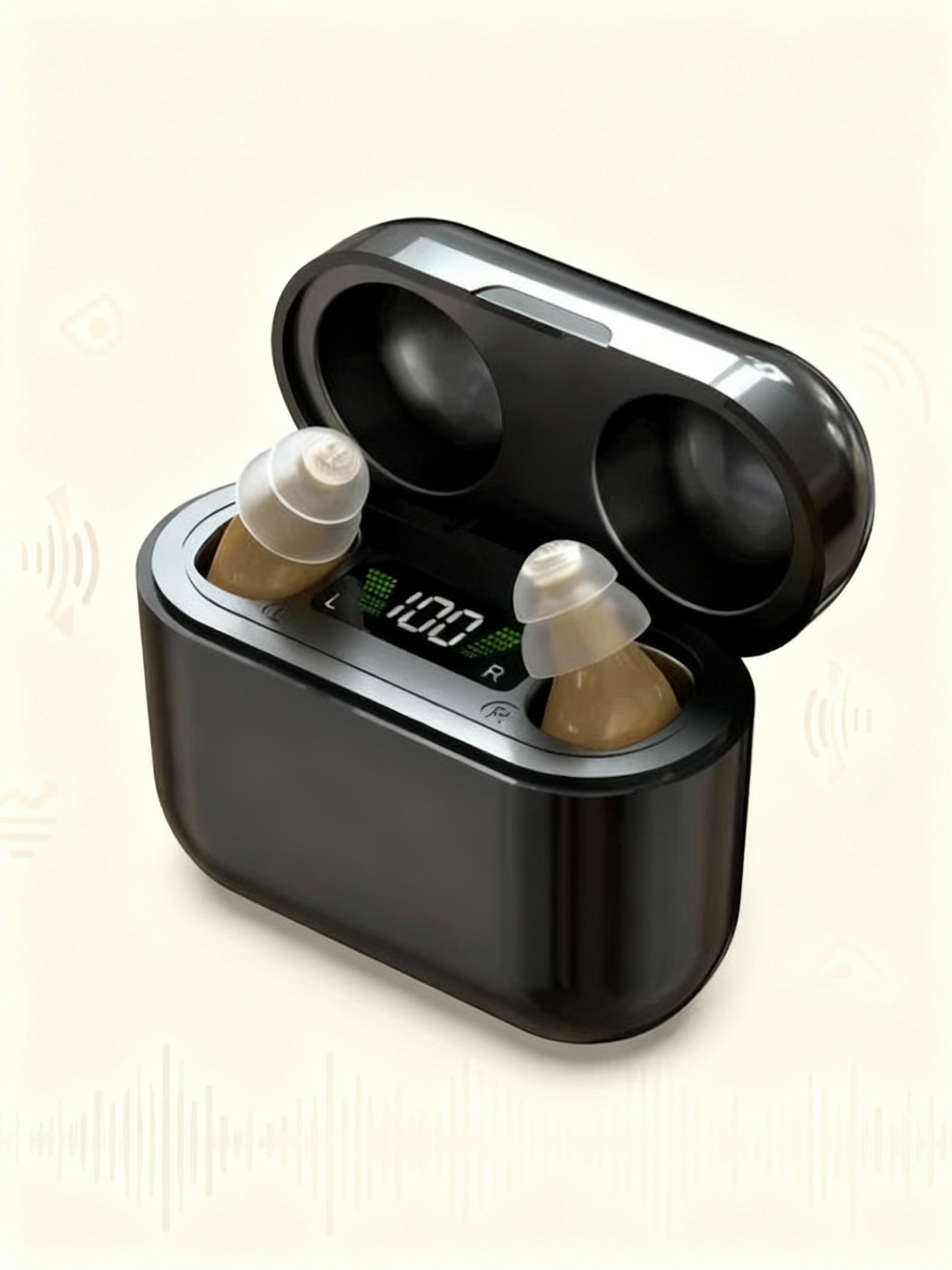 Rechargeable In-Ear Digital Hearing Aids For Tinnitus Relief And Noise Reduction