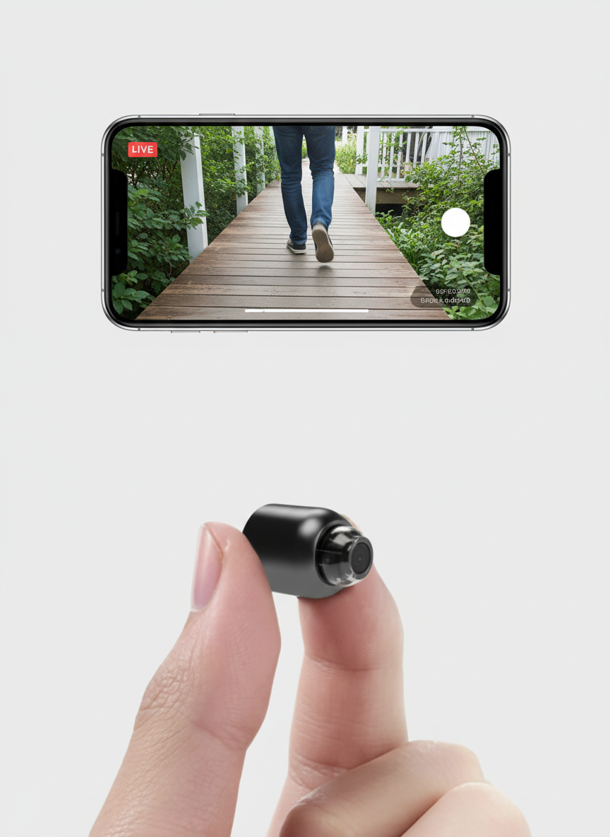 ミニWiFiカメラ2台セット 1080P 140度広角 ナイトビジョン 動体検知付き