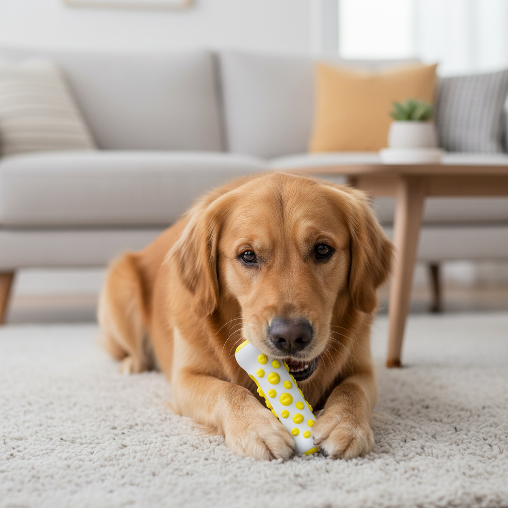 AuraPaws ラベンダー＆カモミール 安心できる犬用おもちゃ 不安軽減用 無毒性ポリマー製