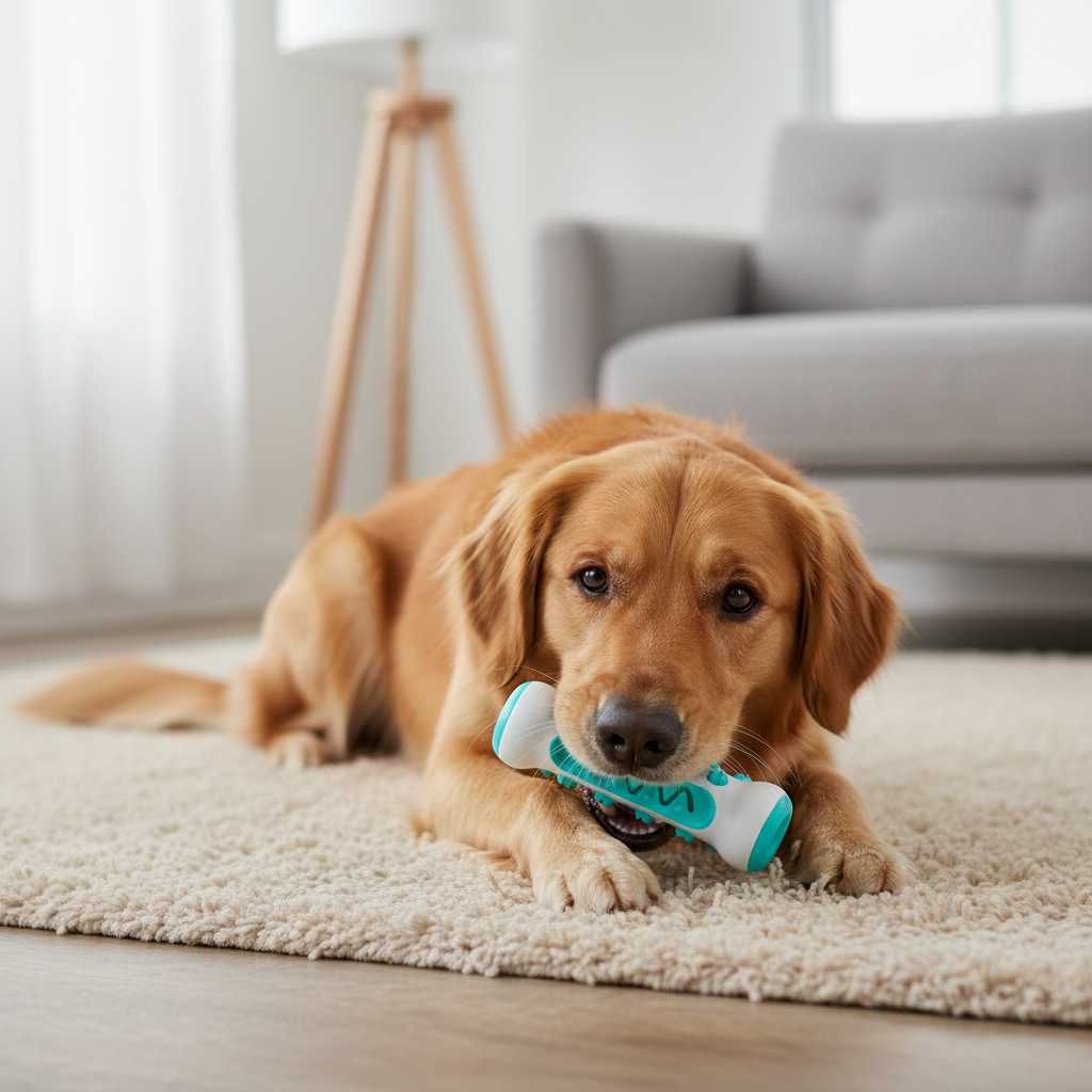 AuraPaws ラベンダー＆カモミール 安心できる犬用おもちゃ 不安軽減用 無毒性ポリマー製