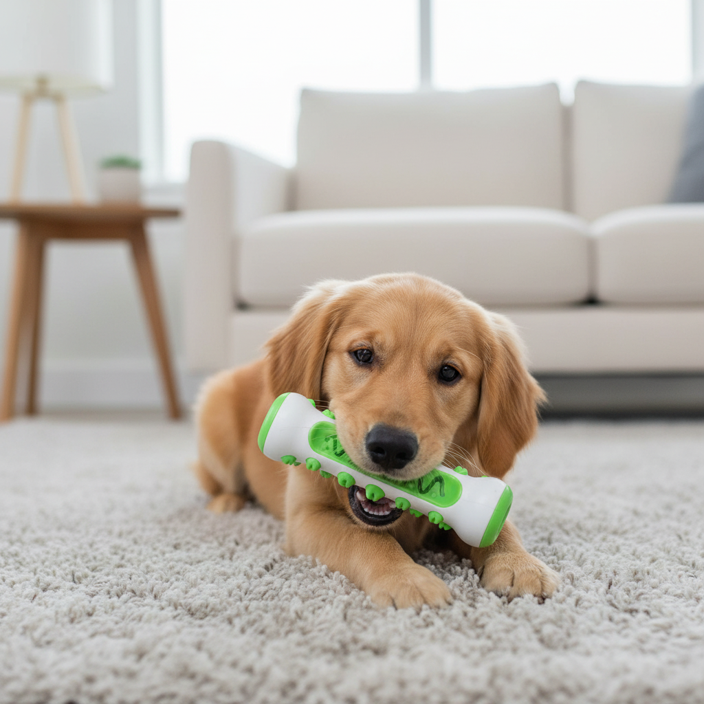 AuraPaws ラベンダー＆カモミール 安心できる犬用おもちゃ 不安軽減用 無毒性ポリマー製
