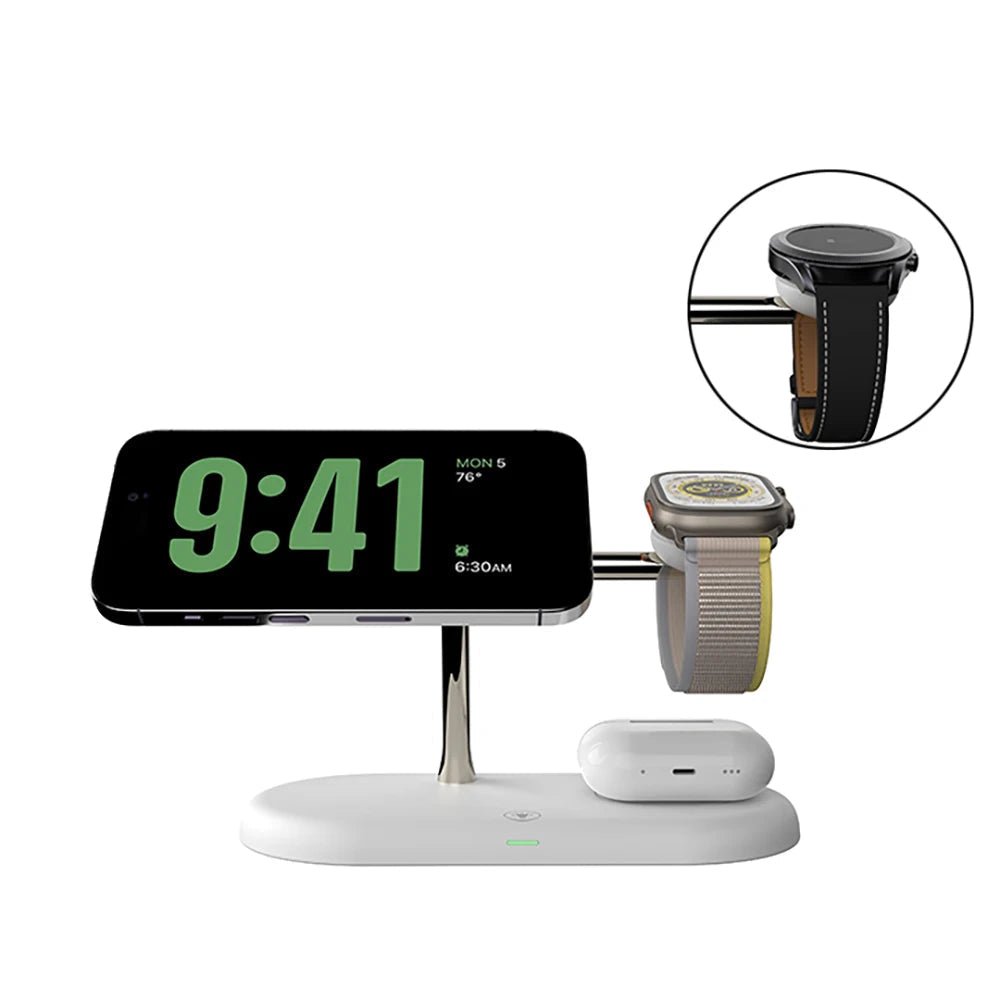 NovaSync MagSafe 3-in-1 急速充電ドック（iPhone、Apple Watch、AirPods対応）