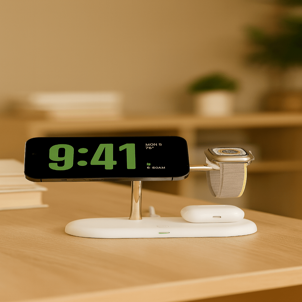 NovaSync MagSafe 3-in-1 急速充電ドック（iPhone、Apple Watch、AirPods対応）