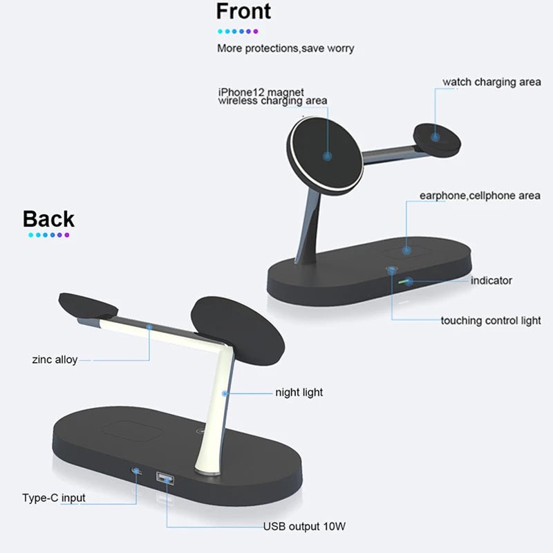 NovaSync MagSafe 3-in-1 急速充電ドック（iPhone、Apple Watch、AirPods対応）
