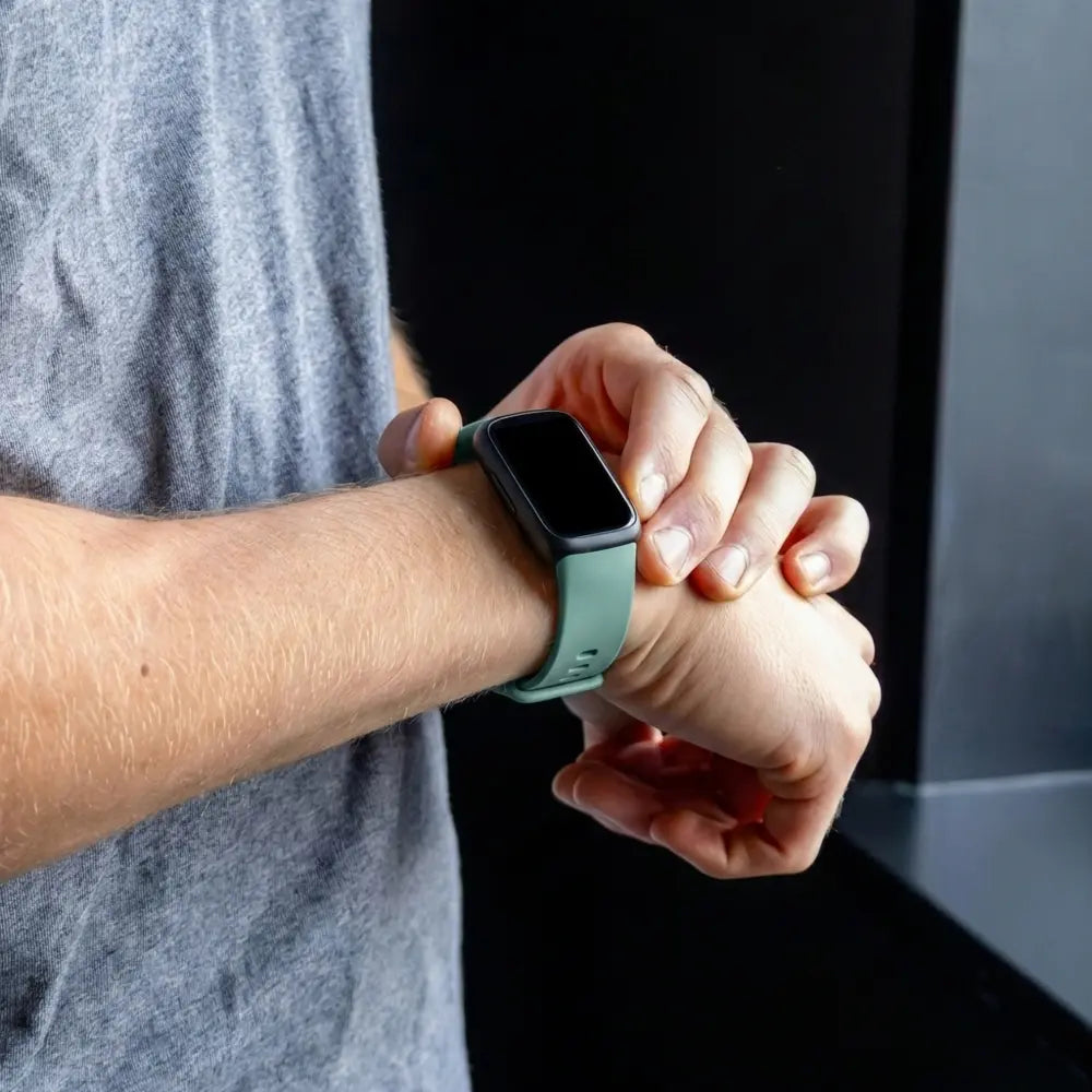 Zöld szilikon szíj Fitbit Inspire 3 okosóra szíjhoz