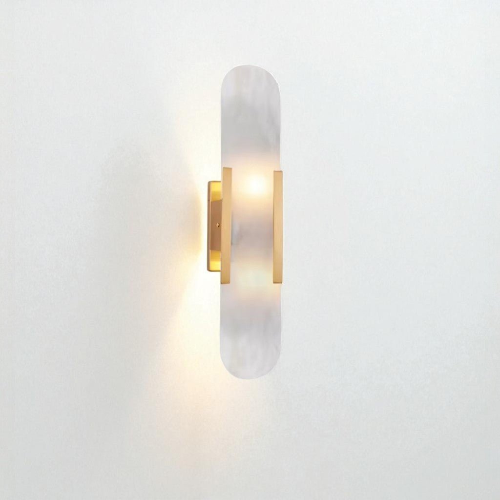 LumaNova エレガント ブラック＆ゴールド LED 壁掛けランプブラケット