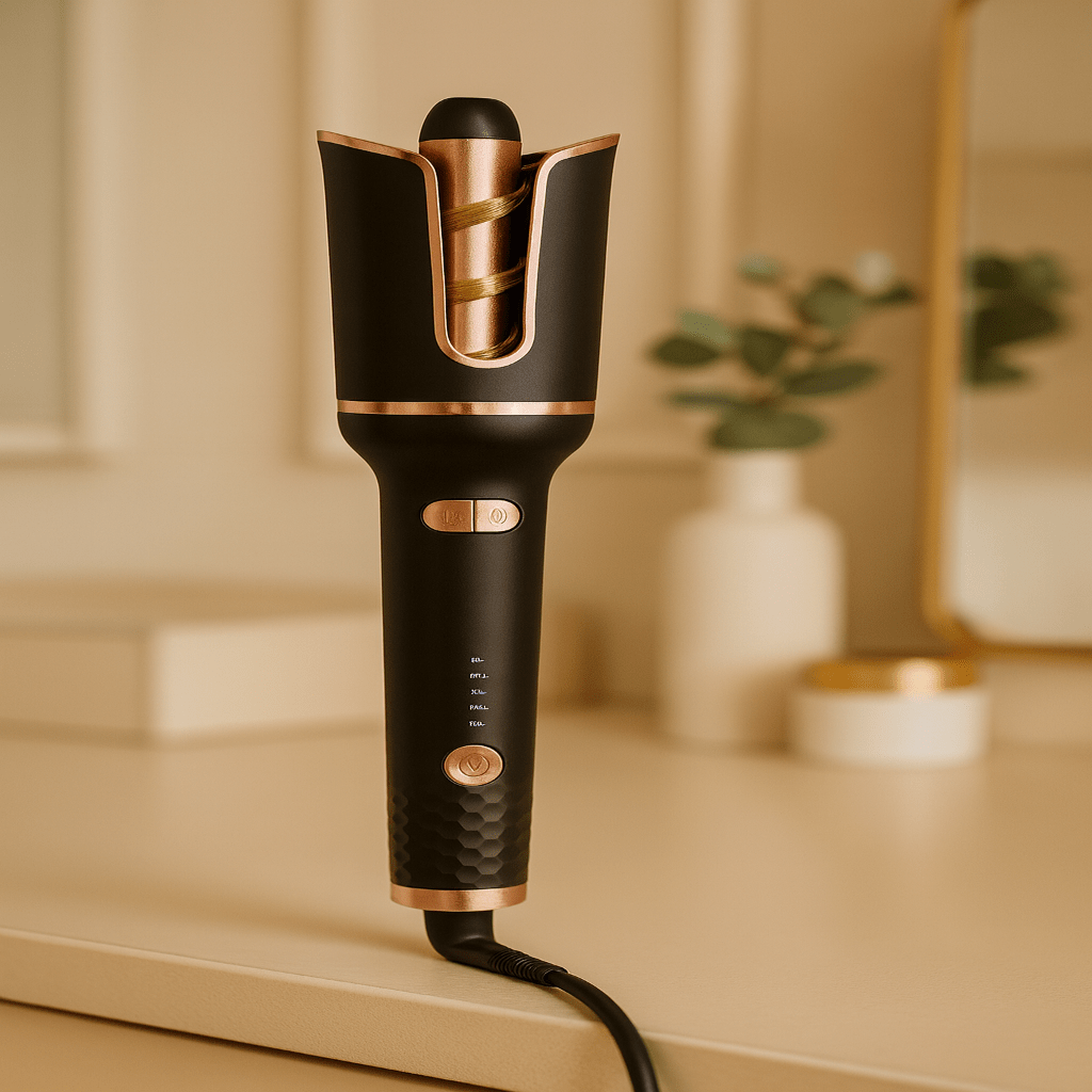 AeroCurl Pro Automatic Ceramic Curling Iron With Rotating Barrel For All Hair Types