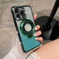 NovaHalo グリッター MagSafe iPhone用 360度回転リング付きスマホホルダー 安全グリップ
