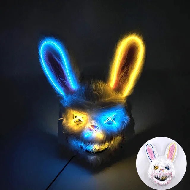 ルマパルス LED パージマスク ネオンライト付きパーティー＆レイブ用