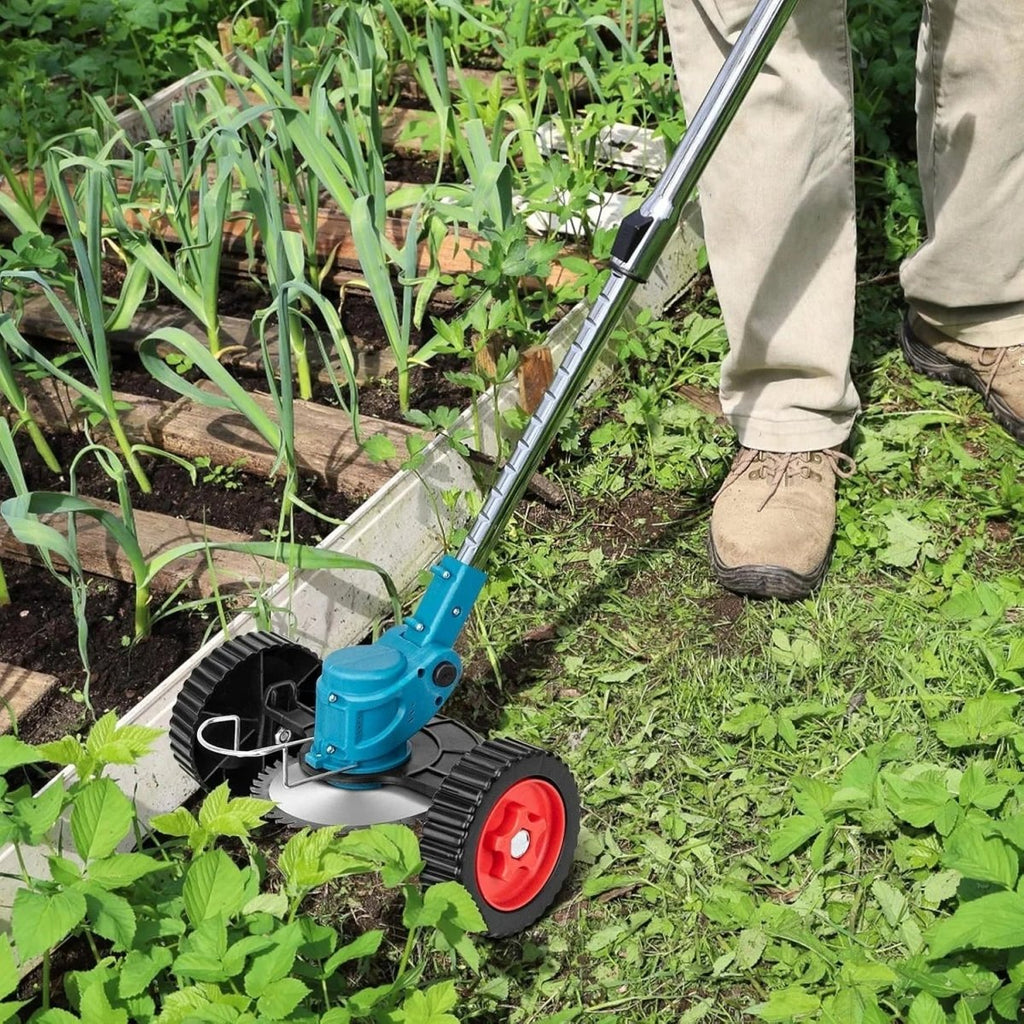 LumaGreen 36V akkumulátoros fűszegélynyíró kerékkel a hátbarát munkavégzéshez