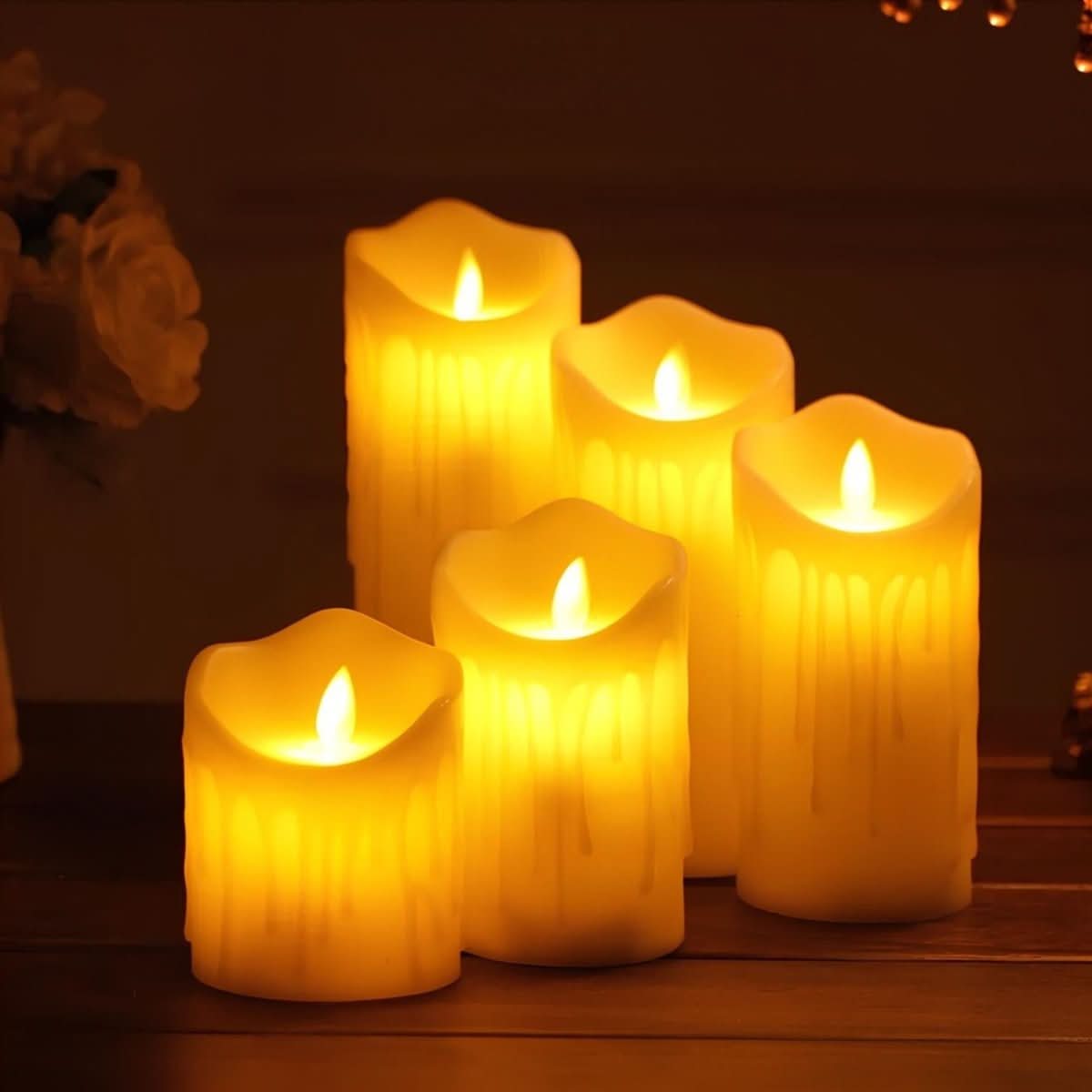 LumaGlow LED gyertyák láng nélküli, élethű pislákolással otthondísz rajongóknak