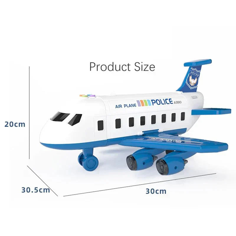 AeroTune zenei deformációs nyújtható repülőgép játék gyerekeknek világítással és zenével