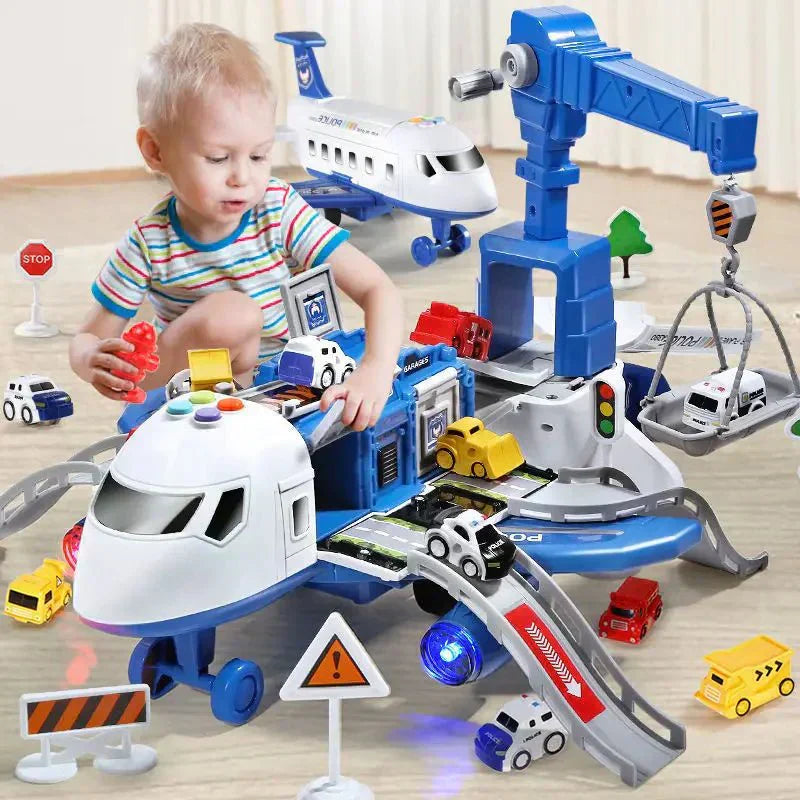 AeroTune zenei deformációs nyújtható repülőgép játék gyerekeknek világítással és zenével