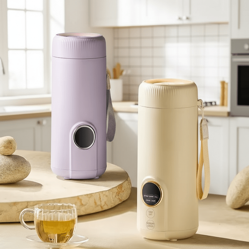 NovaGo ミニケトル 550ml ポータブル 調節可能な温度付き 旅行や寮用