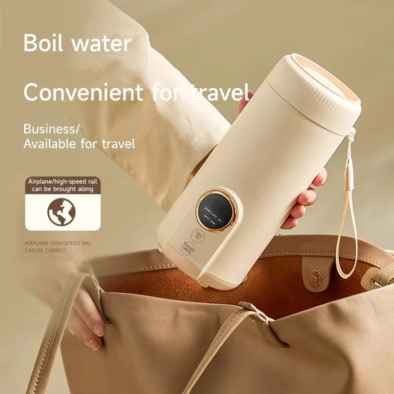 NovaGo ミニケトル 550ml ポータブル 調節可能な温度付き 旅行や寮用