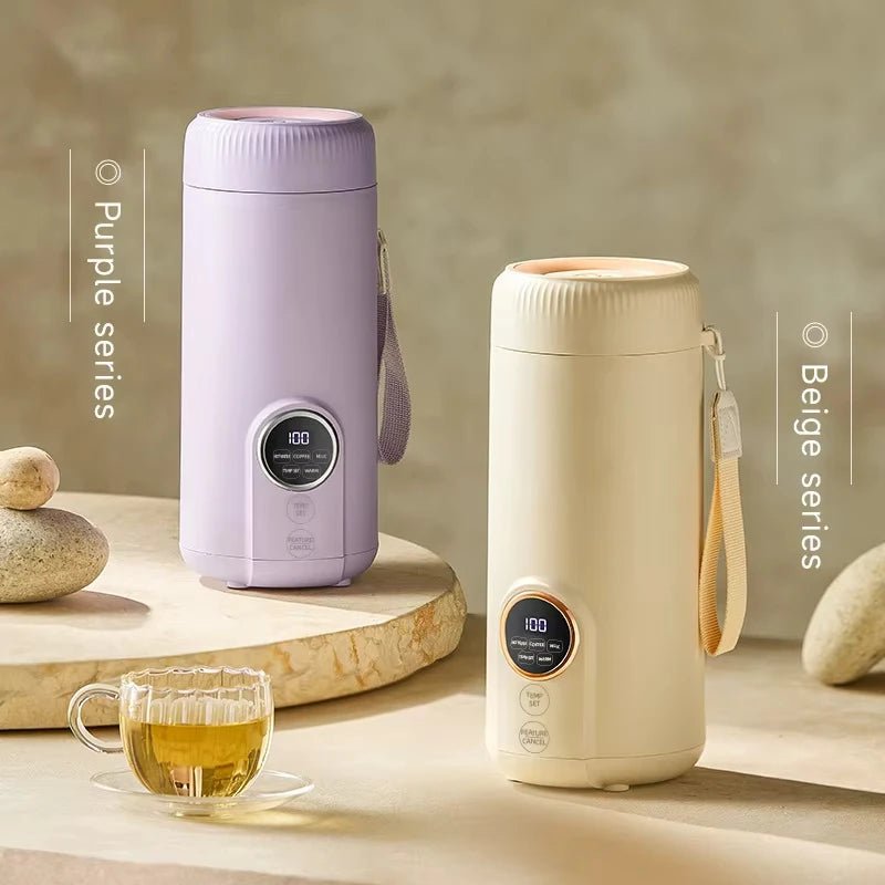NovaGo ミニケトル 550ml ポータブル 調節可能な温度付き 旅行や寮用