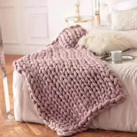 AuraWeave Minky vastag takaró, rendkívül puha, bőrbarát, kényelmes otthoni pihenéshez