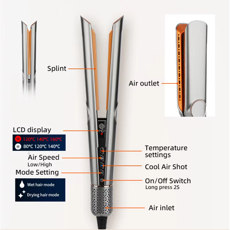 AeroNova Duo Styler Kaksi Yhdessä Hiustenkuivain ja Suoristin