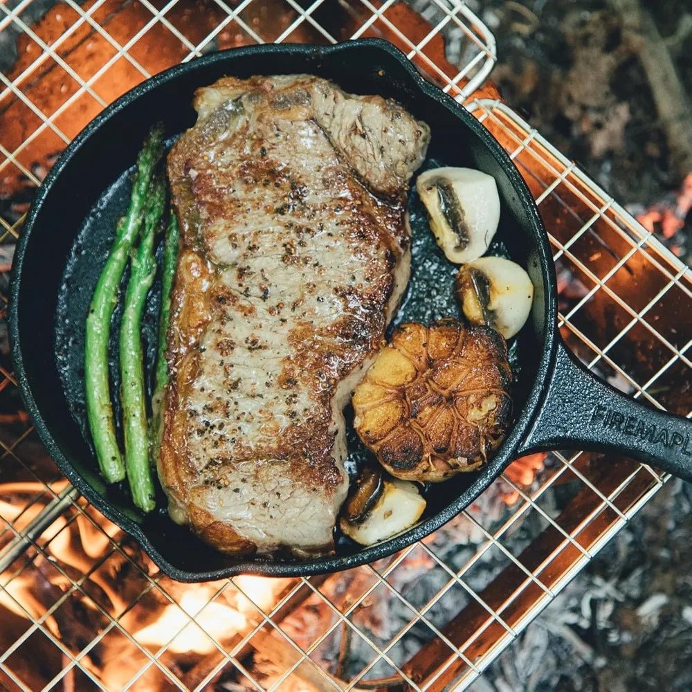 アイアンピーク鋳鉄スキレット プレミアムヘビーデューティー 家庭料理向け高熱保持