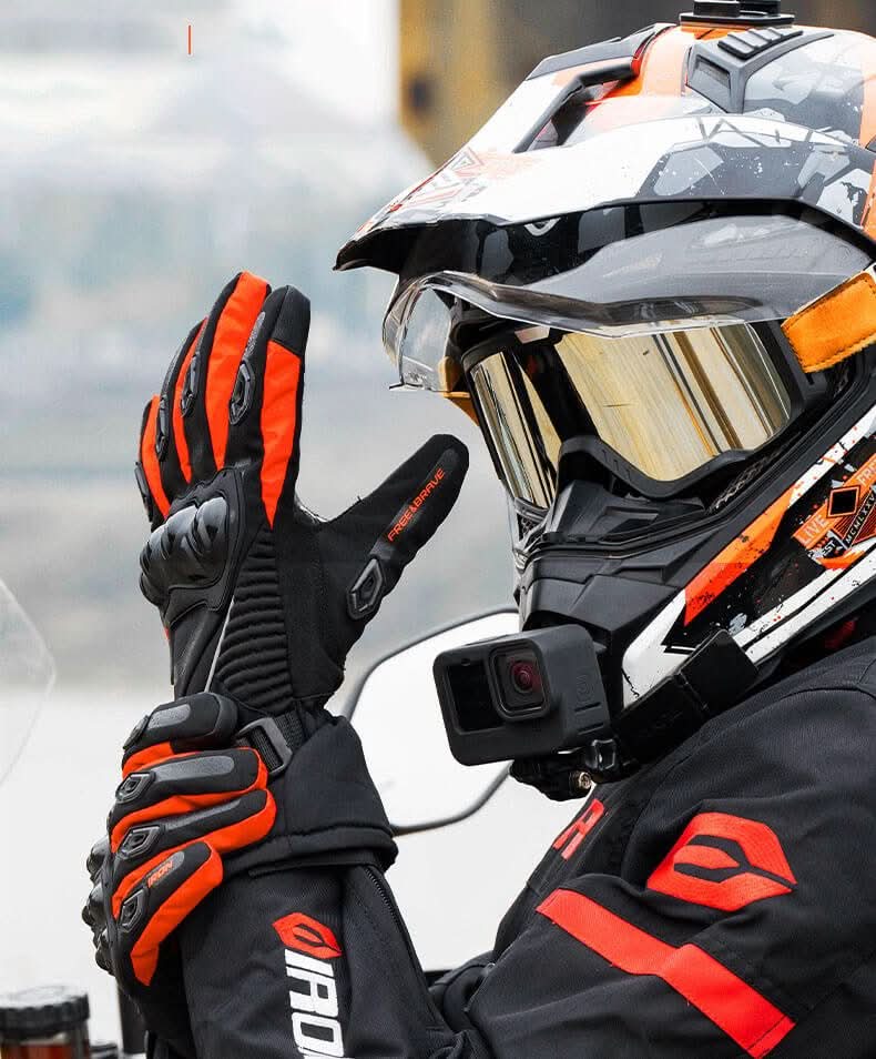 テンプガード バイク用グローブ 防水 3層断熱構造 カーボンファイバー入り