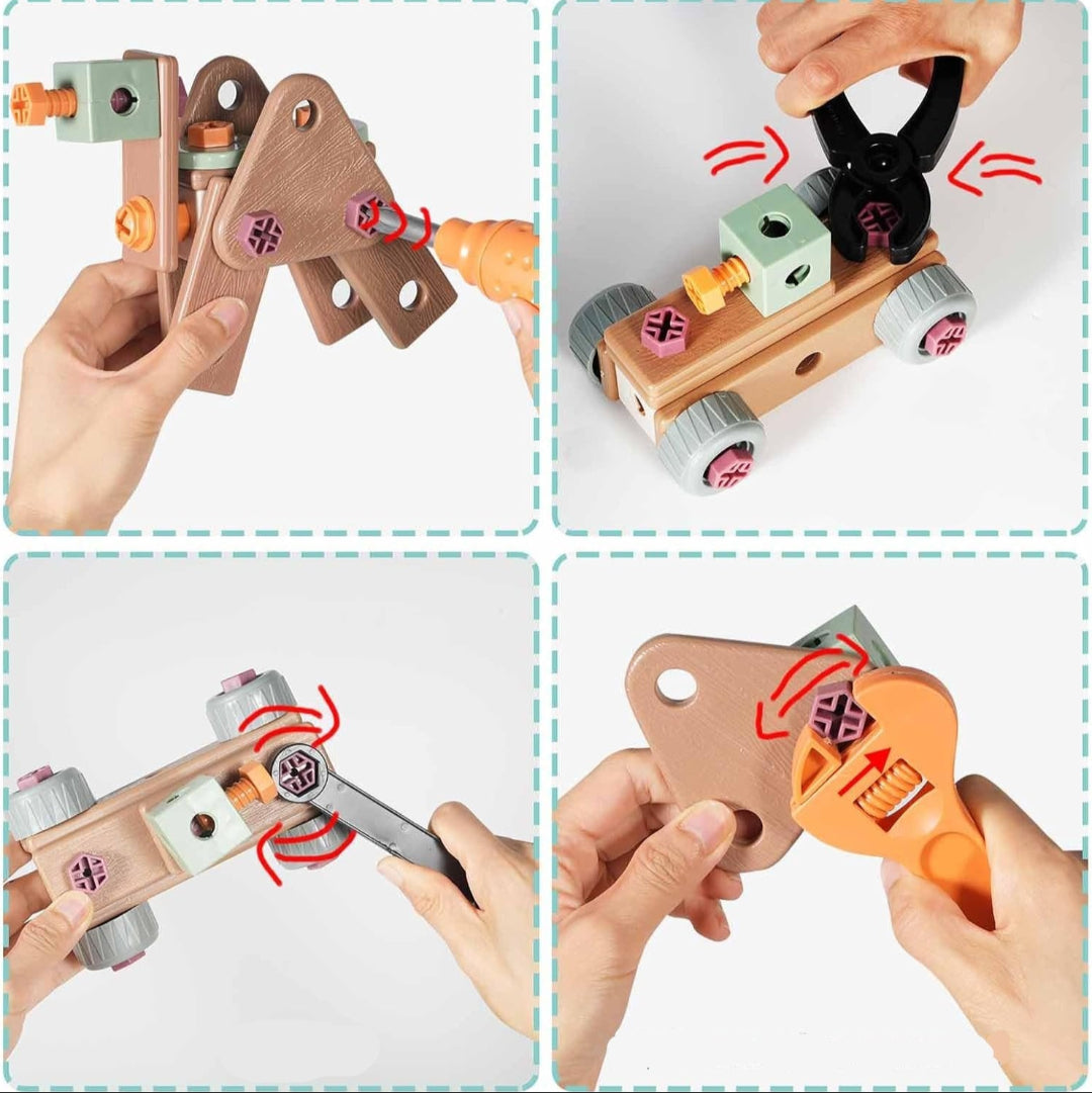 キッズSTEM建設ツールセット、40ピース学習キット