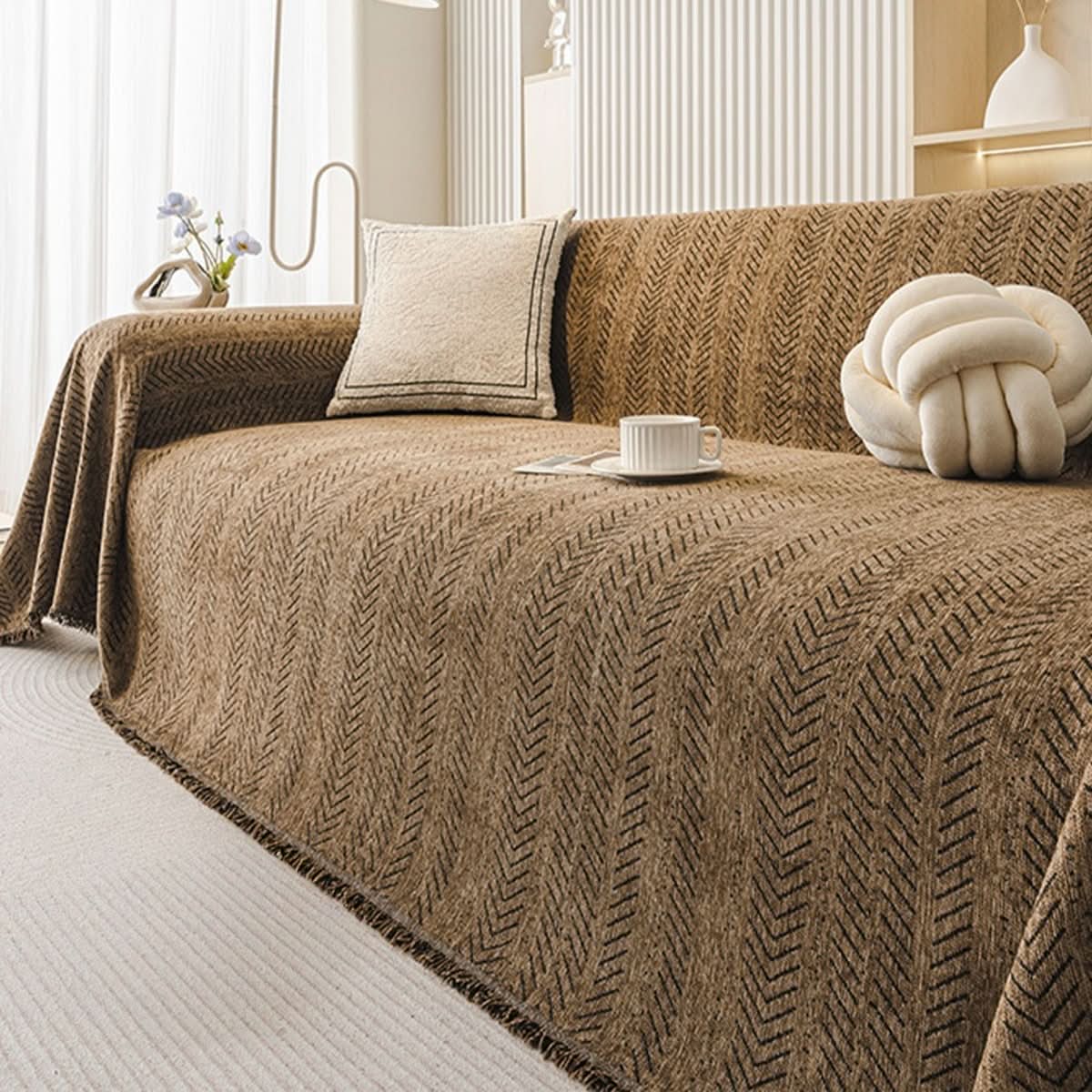 CozyWeave Chenille kanapéhuzat karcálló és gépben mosható kanapékhoz