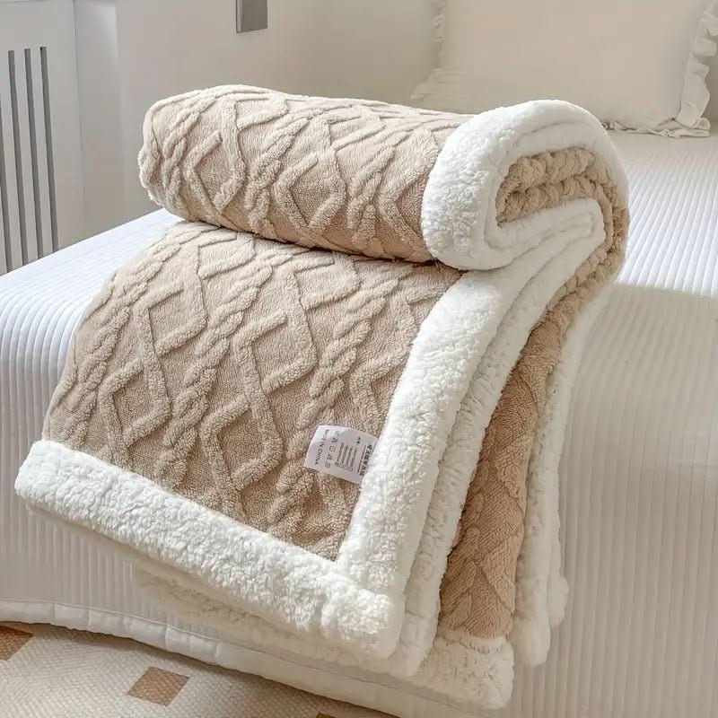 CozyCloud Sherpa takaró luxus kétoldalas polár pléd kanapékhoz