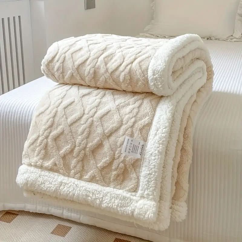 CozyCloud Sherpa takaró luxus kétoldalas polár pléd kanapékhoz