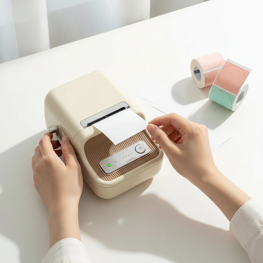 NovaLabel ワイヤレス ミニ感熱プリンター 携帯用 インク不要ラベリング用