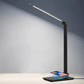 調光機能とワイヤレス充電対応のルミナLEDデスクランプ（オフィス用）
