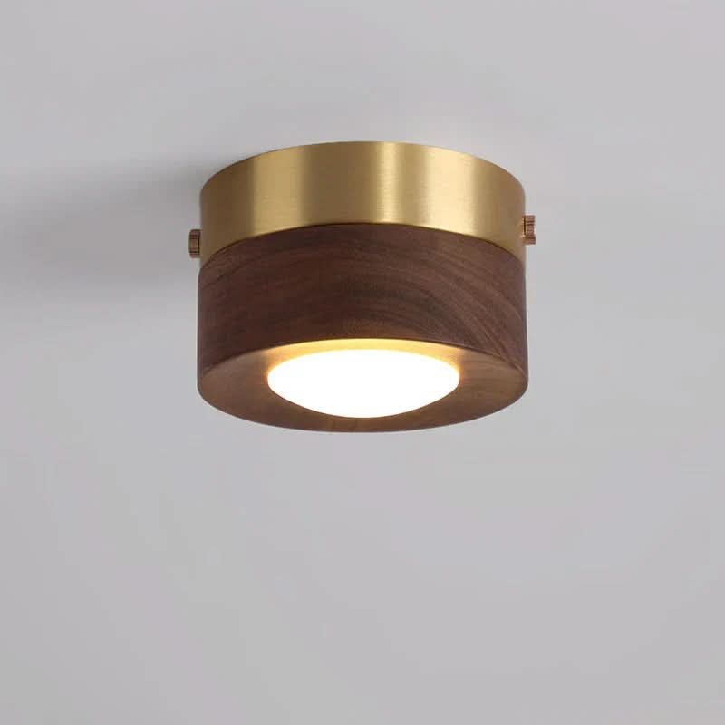AuroraGlow diófa mennyezeti lámpa energiatakarékos lámpatest modern otthonokhoz