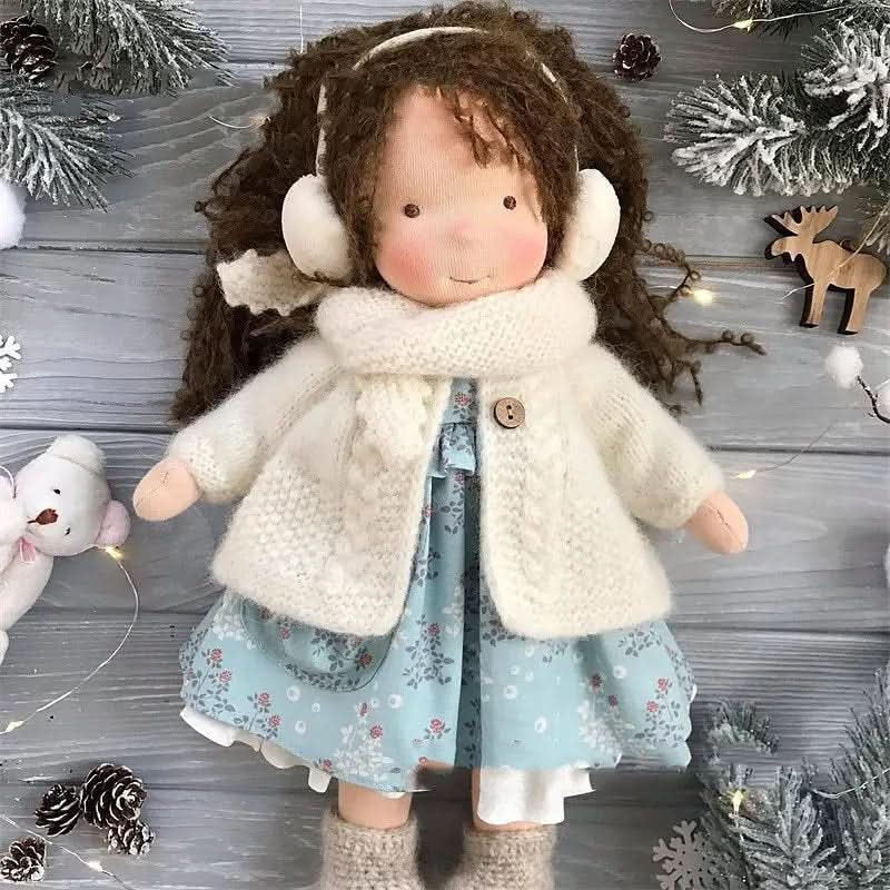 Aurora Waldorf baba kiegészítőkkel gyerekeknek, biztonságos, 100 százalék pamutból