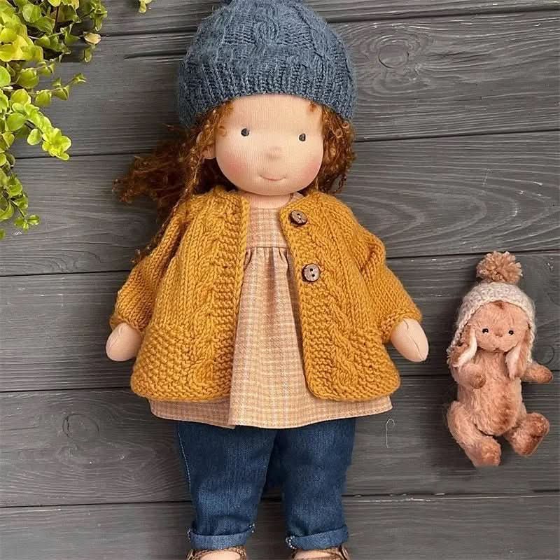 Aurora Waldorf baba kiegészítőkkel gyerekeknek, biztonságos, 100 százalék pamutból