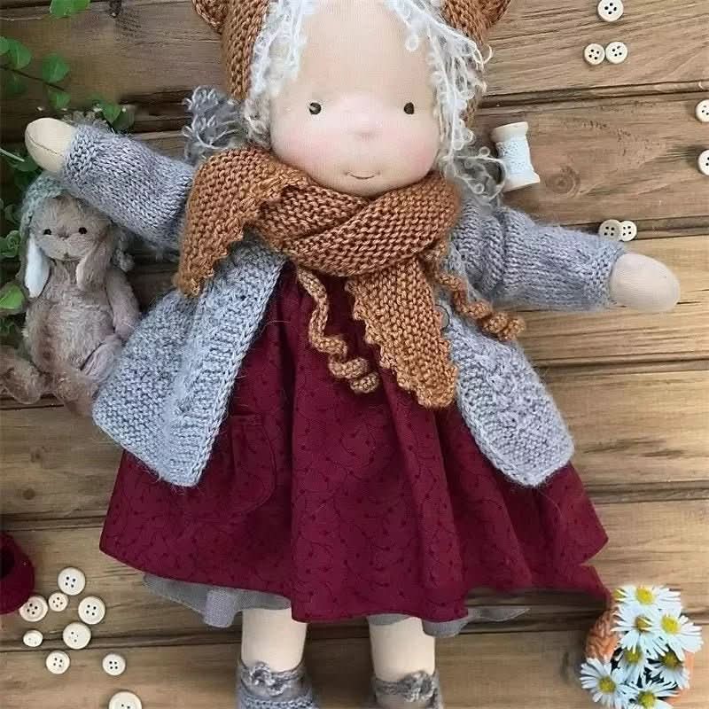 Aurora Waldorf baba kiegészítőkkel gyerekeknek, biztonságos, 100 százalék pamutból