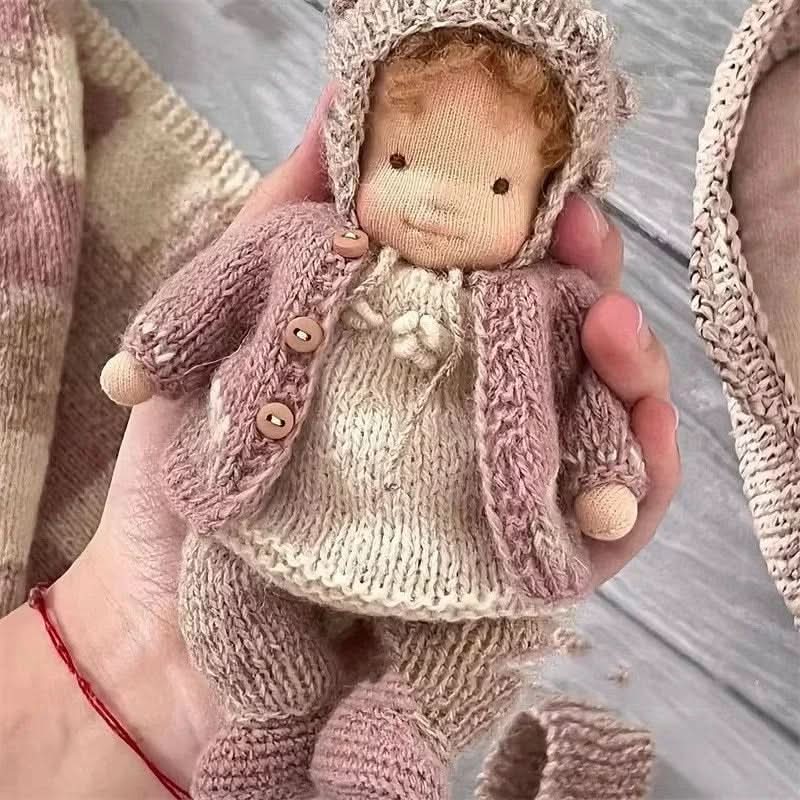 Aurora Waldorf baba kiegészítőkkel gyerekeknek, biztonságos, 100 százalék pamutból