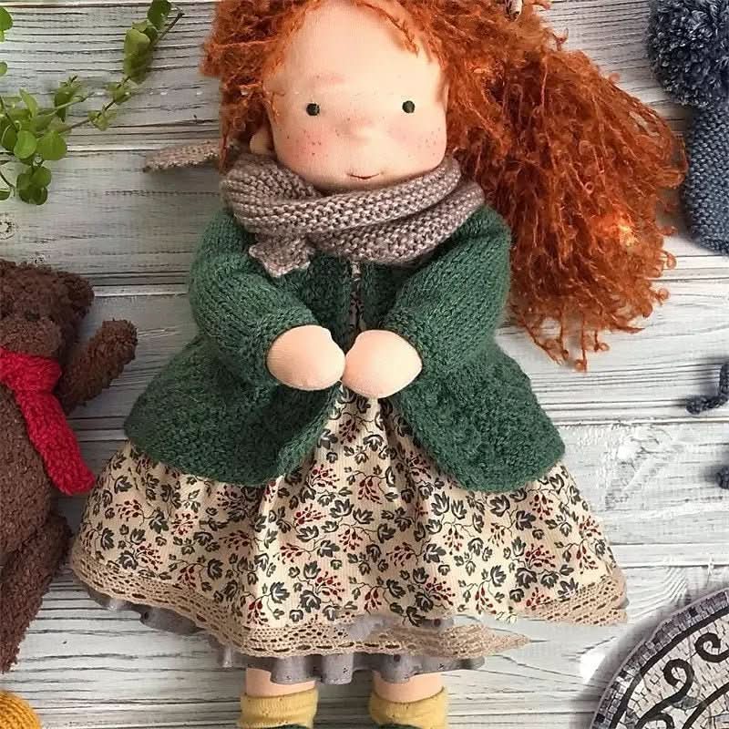 Aurora Waldorf baba kiegészítőkkel gyerekeknek, biztonságos, 100 százalék pamutból