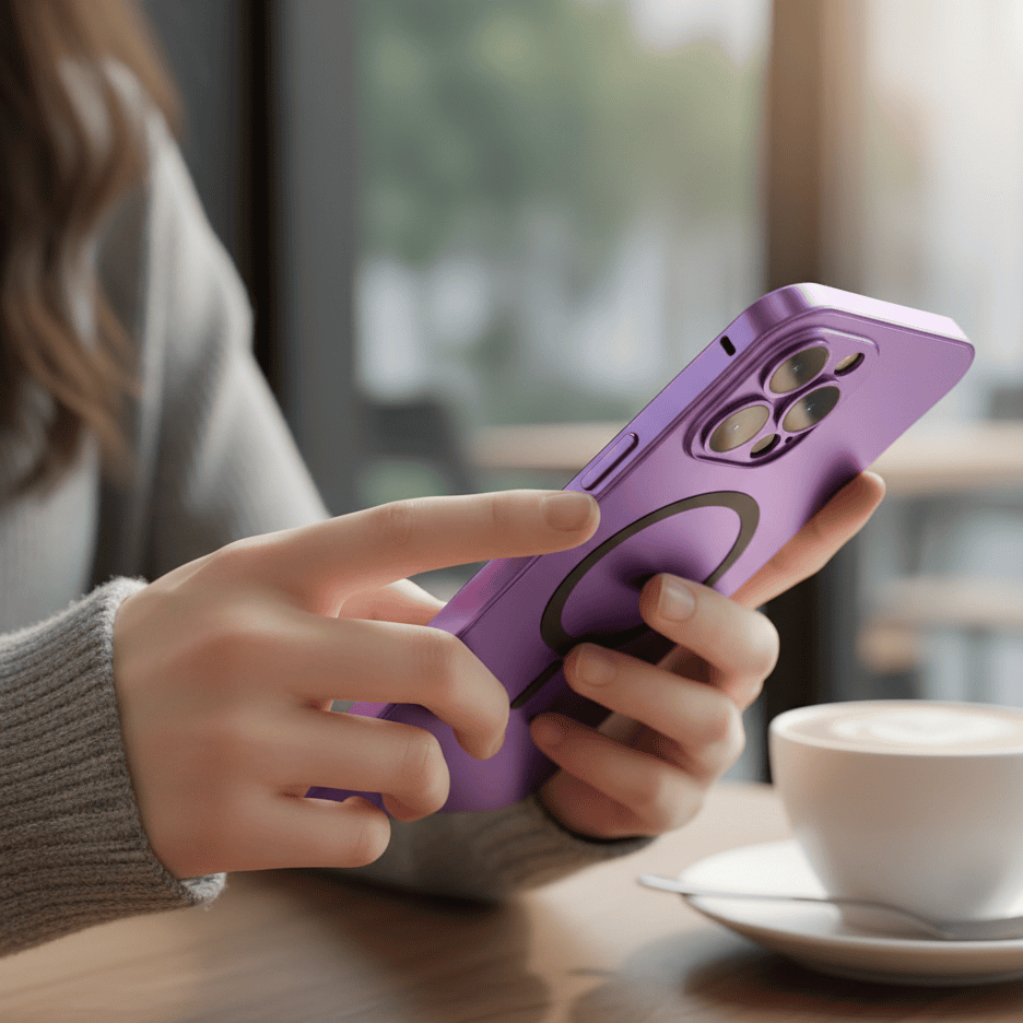 ApexGuard vékony mágneses fém tok iPhone-hoz, ütés- és karcálló védelem