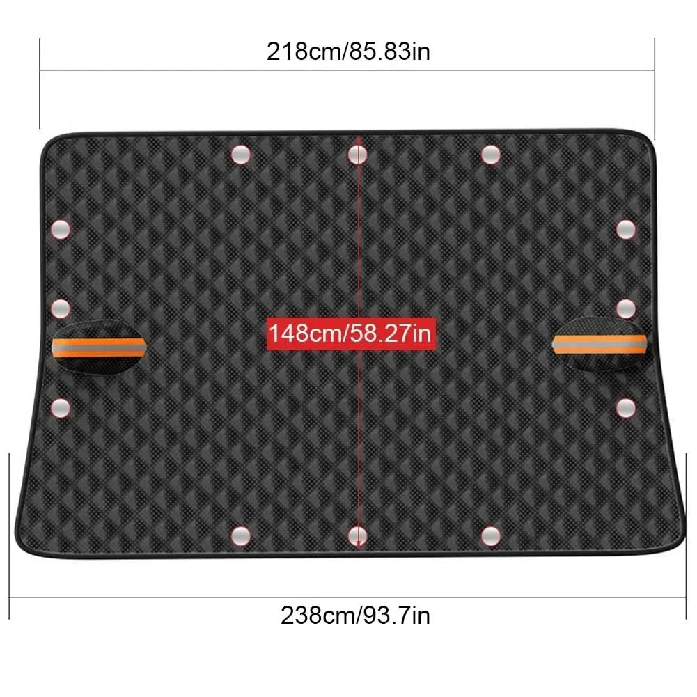 LumaGuard 磁気防霜カーシート ヒートリフレクティブデザイン付き 全天候型