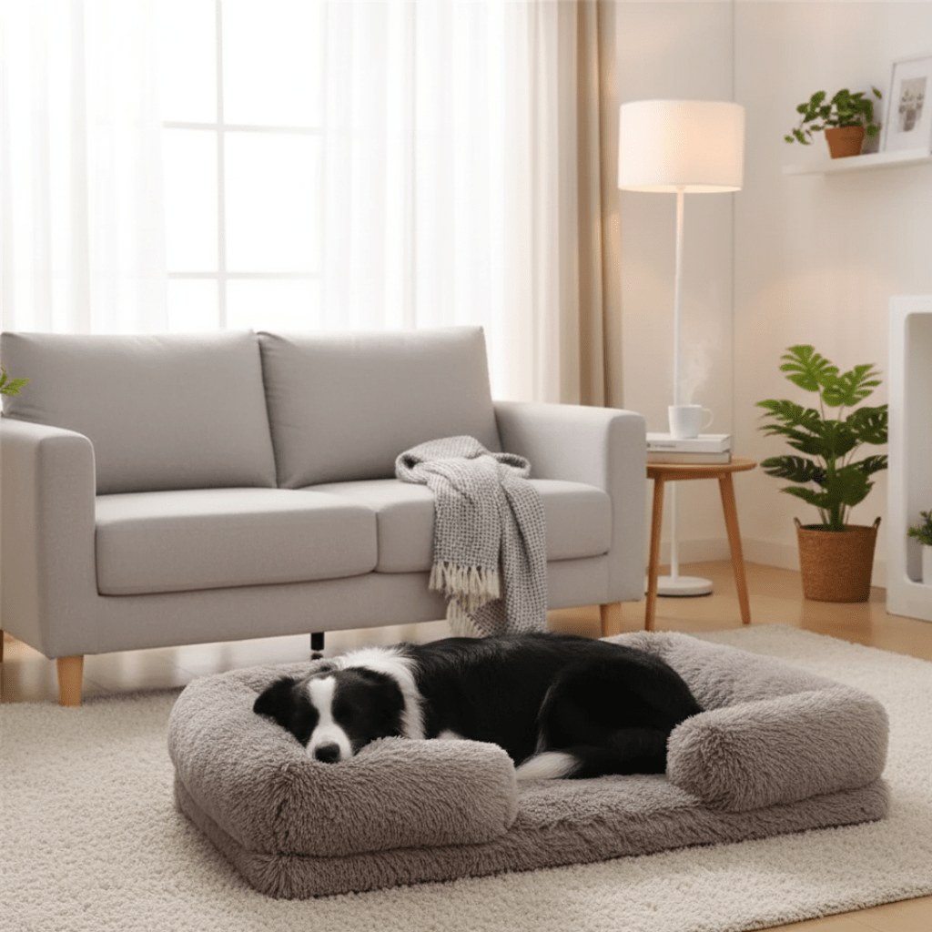 CozyPaws ortopéd memóriahabos kutyaágy puha oldaltámaszokkal