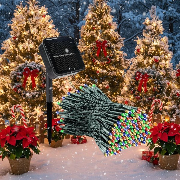 LumaGrove ソーラーLEDガーランド 300灯 8モード IP65防水 屋外装飾用