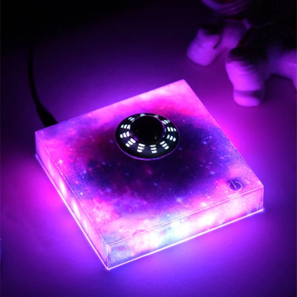 ネビュラグロウ 磁気式LEDナイトランプ 浮遊する宇宙船 子供用