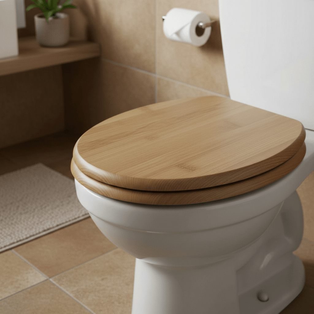 オークライン合板トイレシート ソフトクローズ付き 現代的なトイレ用