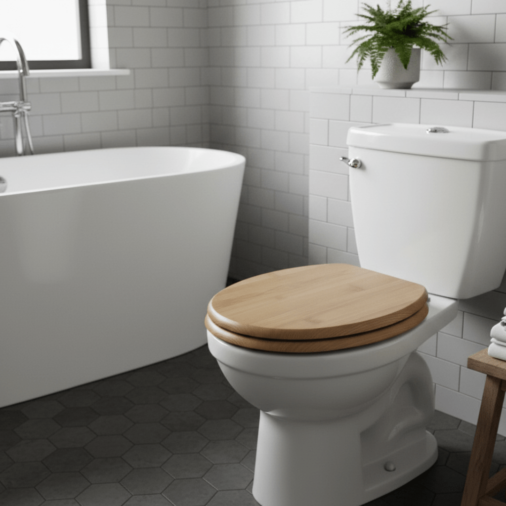 オークライン合板トイレシート ソフトクローズ付き 現代的なトイレ用