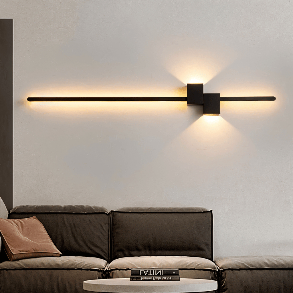 AeroLine minimalista LED fali lámpa luxus nappalikhoz, modern hangulattal